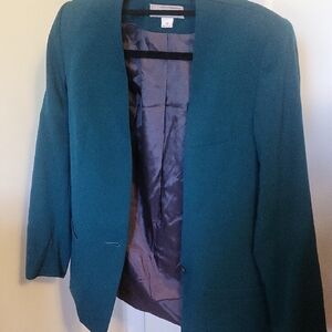 Courtenay Green Blazer Modern Professional Suit Jacket Ptp 20" Length 28"